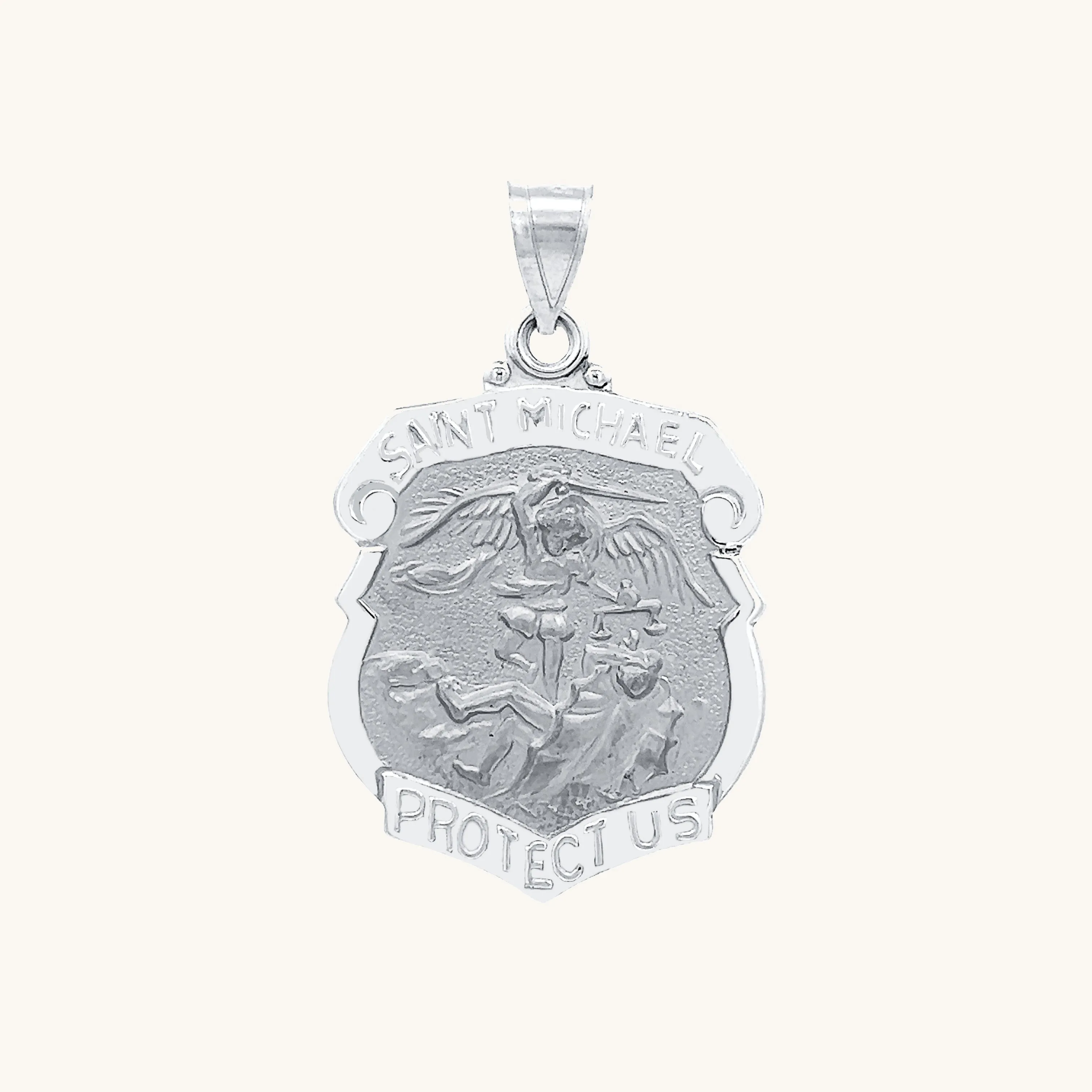 14K GOLD SAINT MICHAEL MEDAL | BADGE
