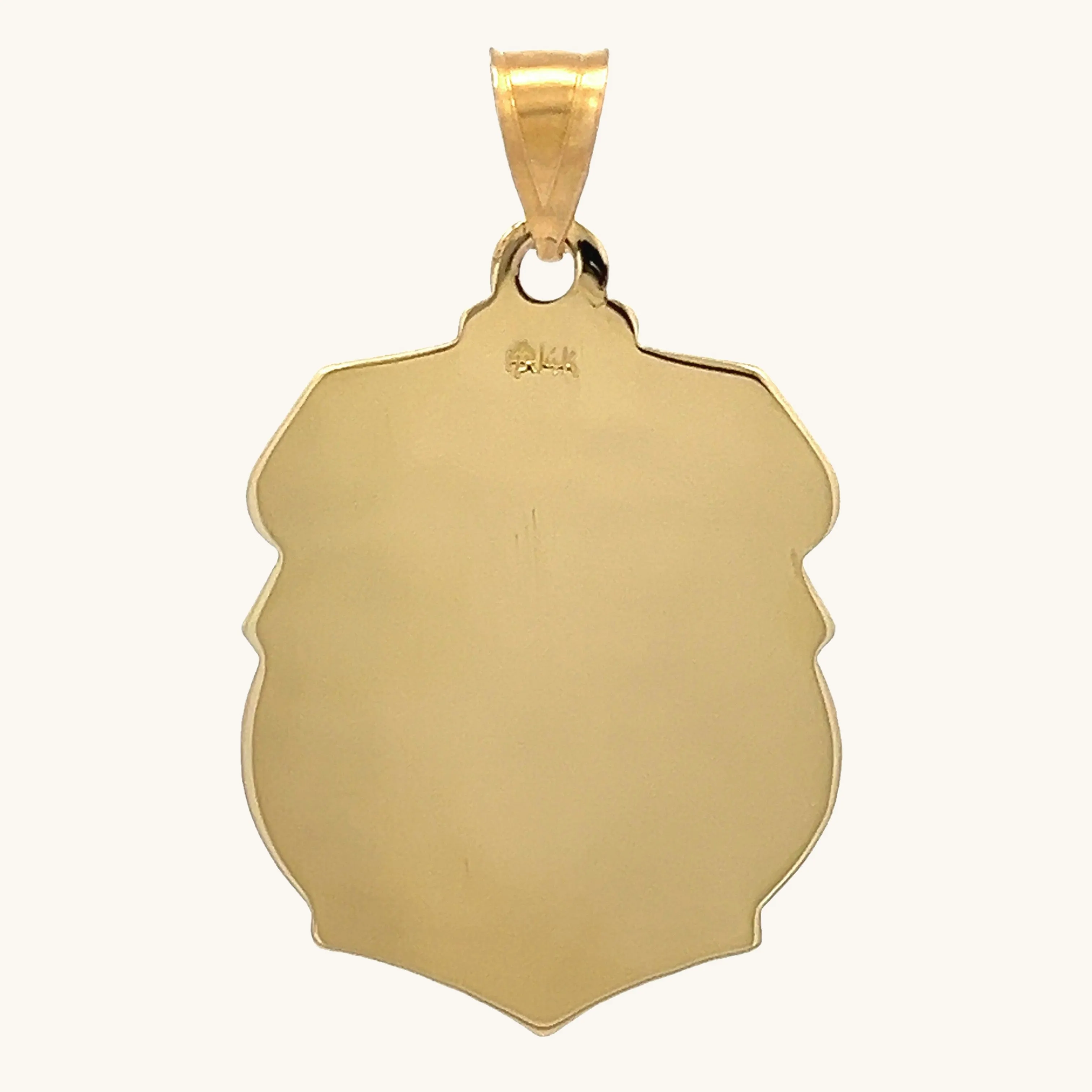 14K GOLD SAINT MICHAEL MEDAL | BADGE