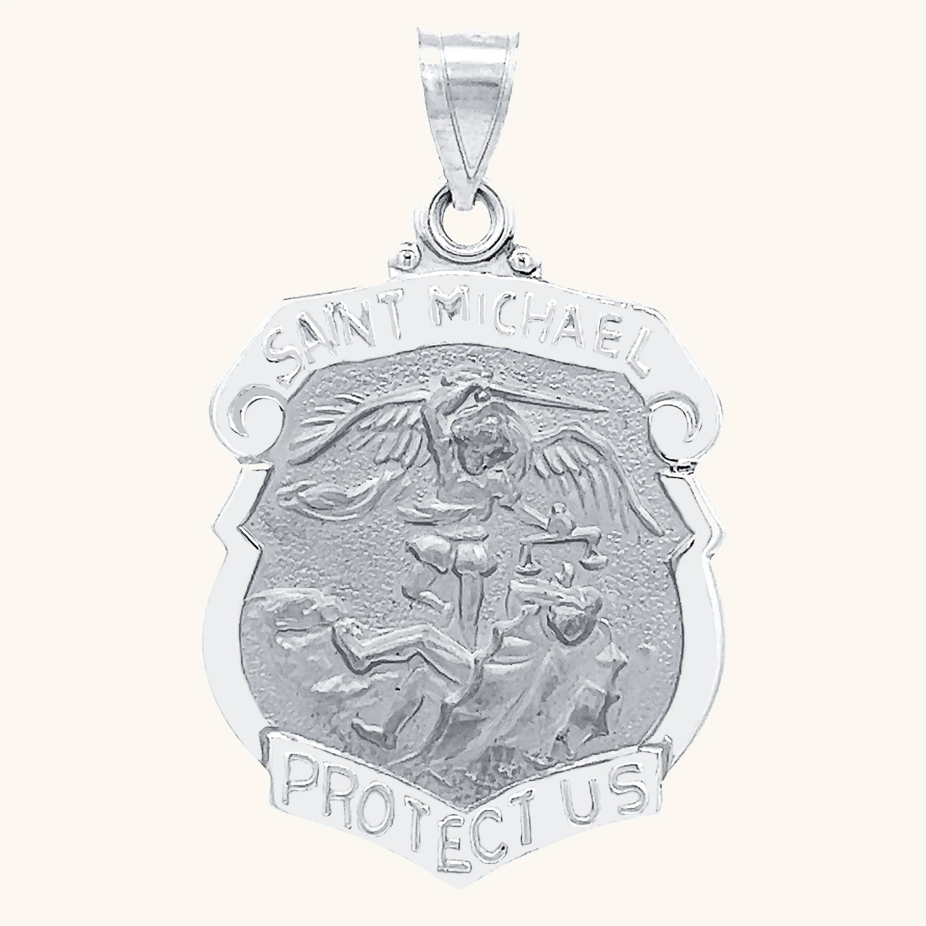 14K GOLD SAINT MICHAEL MEDAL | BADGE