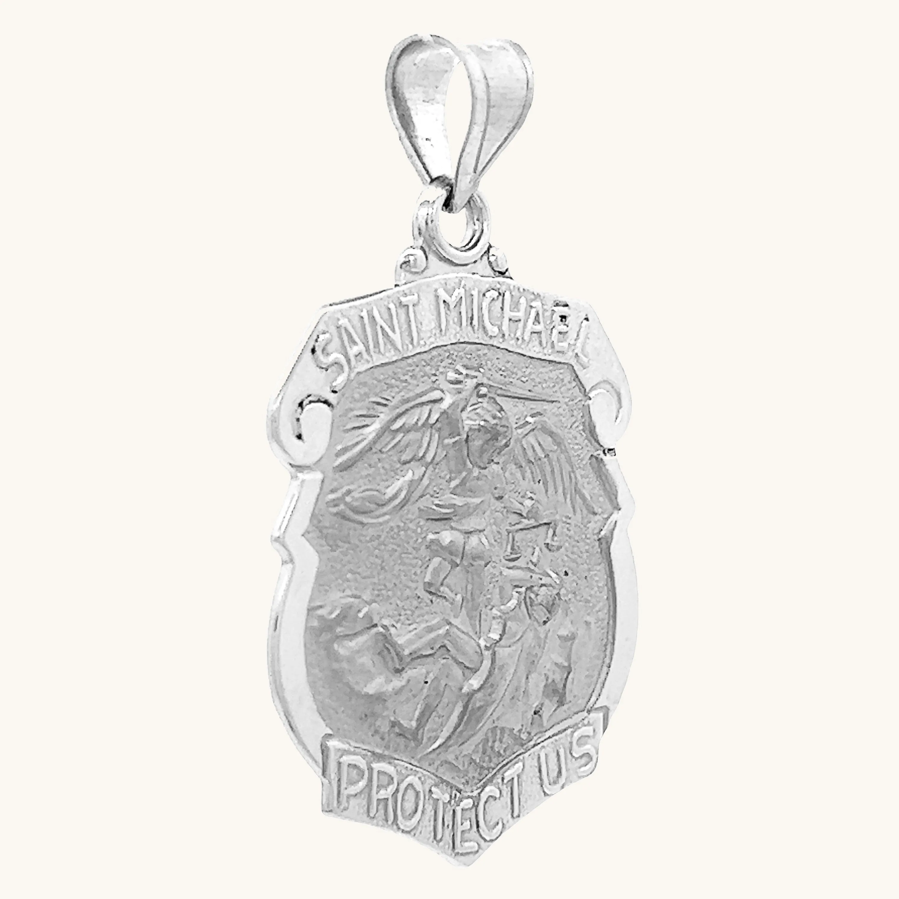 14K GOLD SAINT MICHAEL MEDAL | BADGE