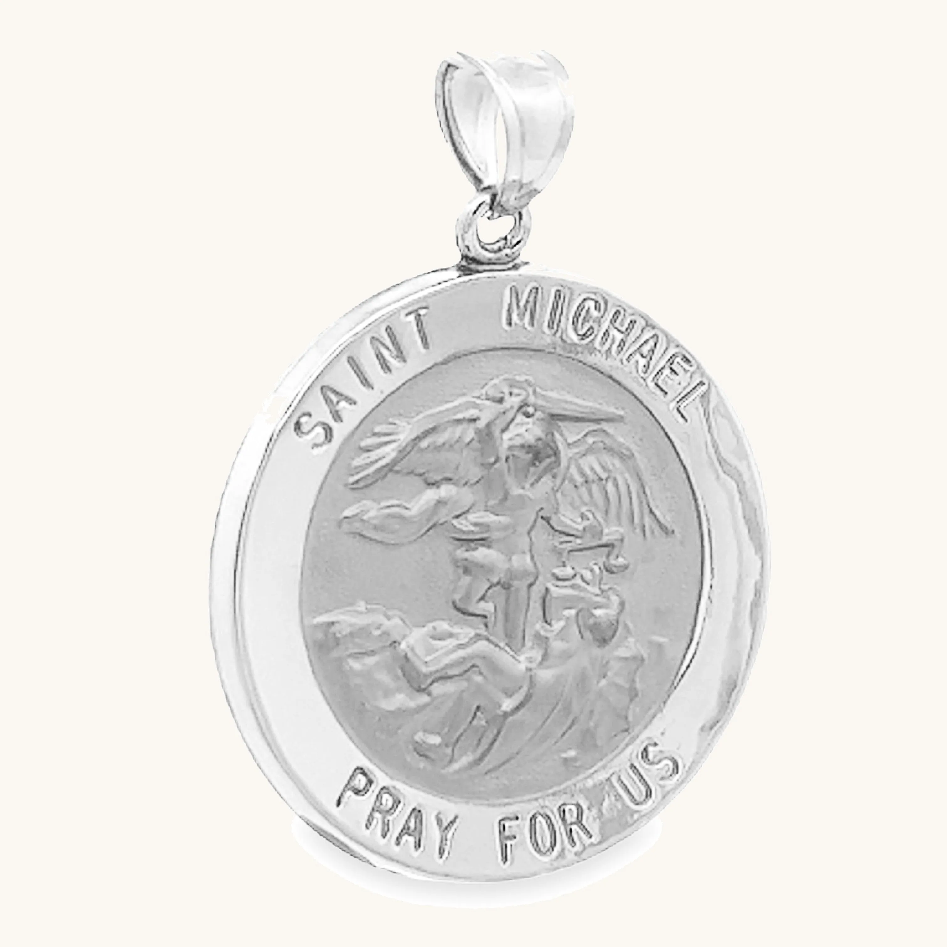 14K GOLD SAINT MICHAEL MEDAL | ROUND