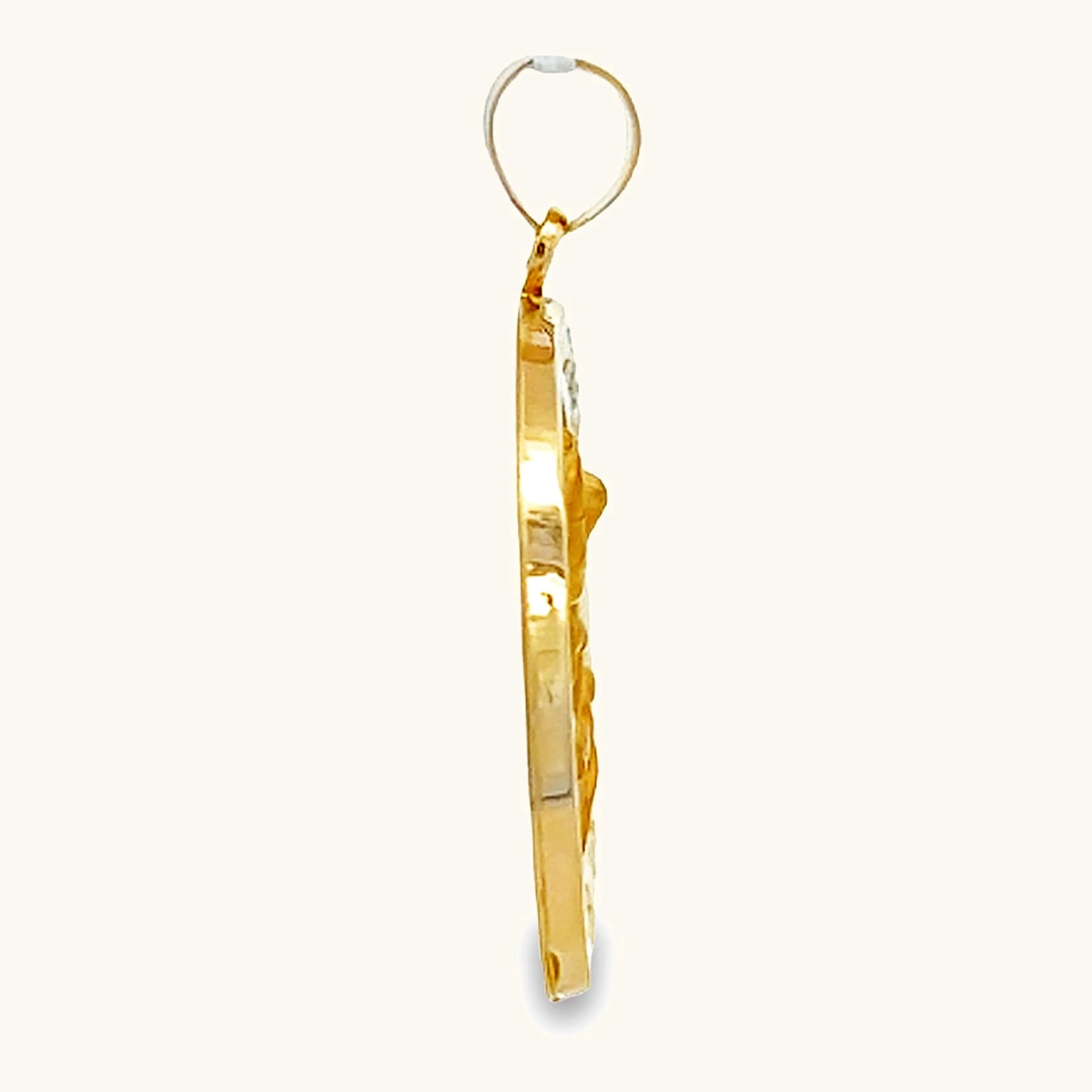 14K GOLD SAINT MICHAEL MEDAL | ROUND