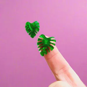 20mm Monstera Leave - Mini Cabochons - 10 Pairs