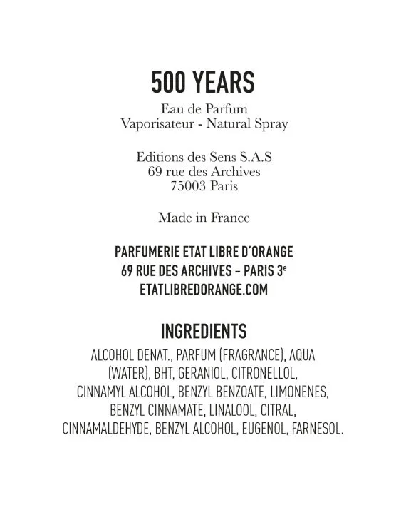 500 YEARS