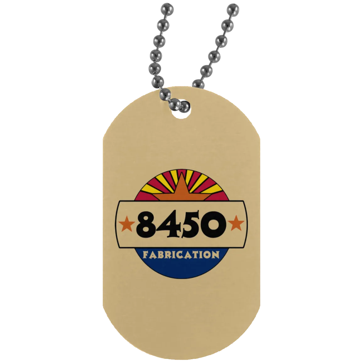 8450 Fab dye sub logo UN4004 Silver Dog Tag