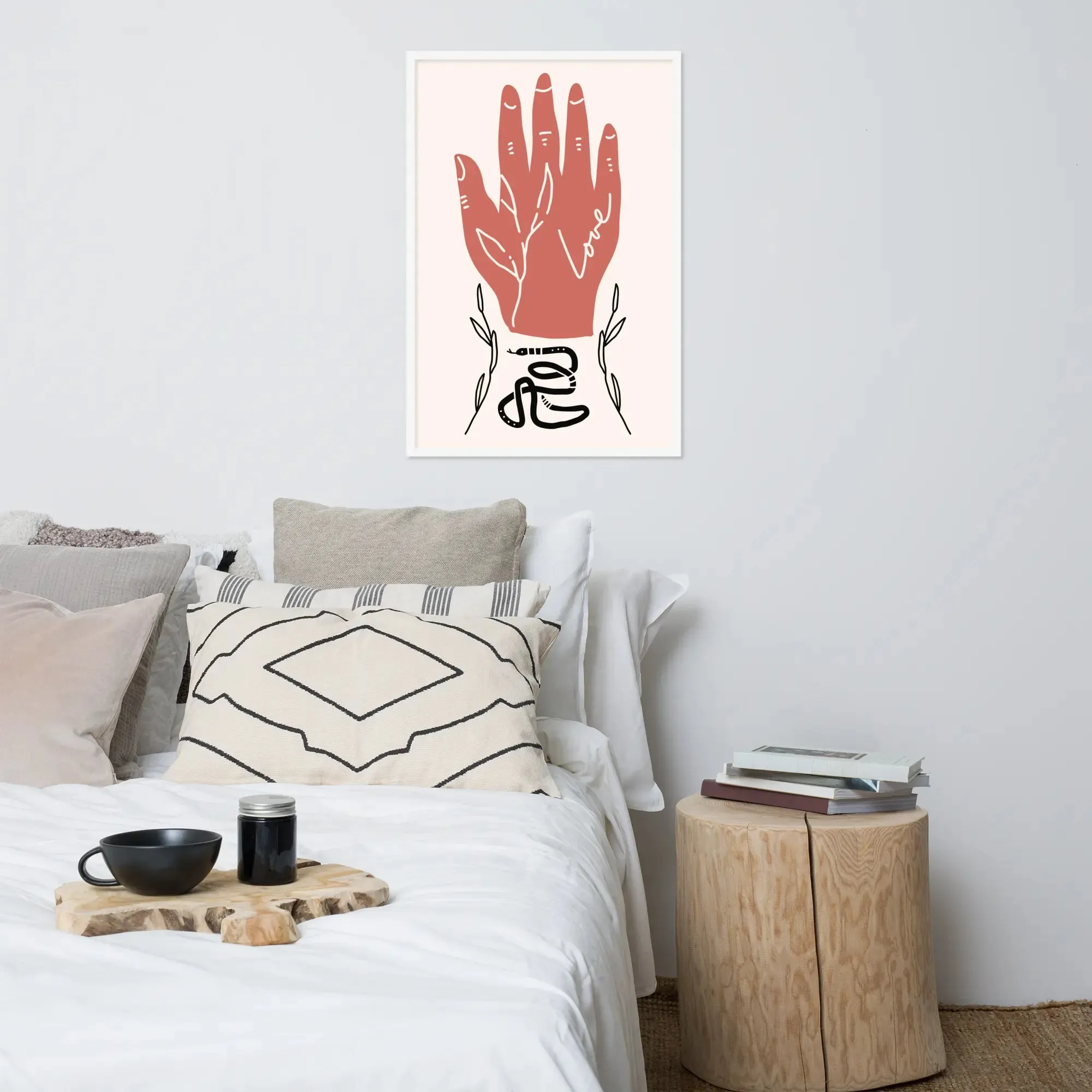 A Helping Hand: Matisse-Inspired Framed Poster – A Masterpiece of Connection and Elegance