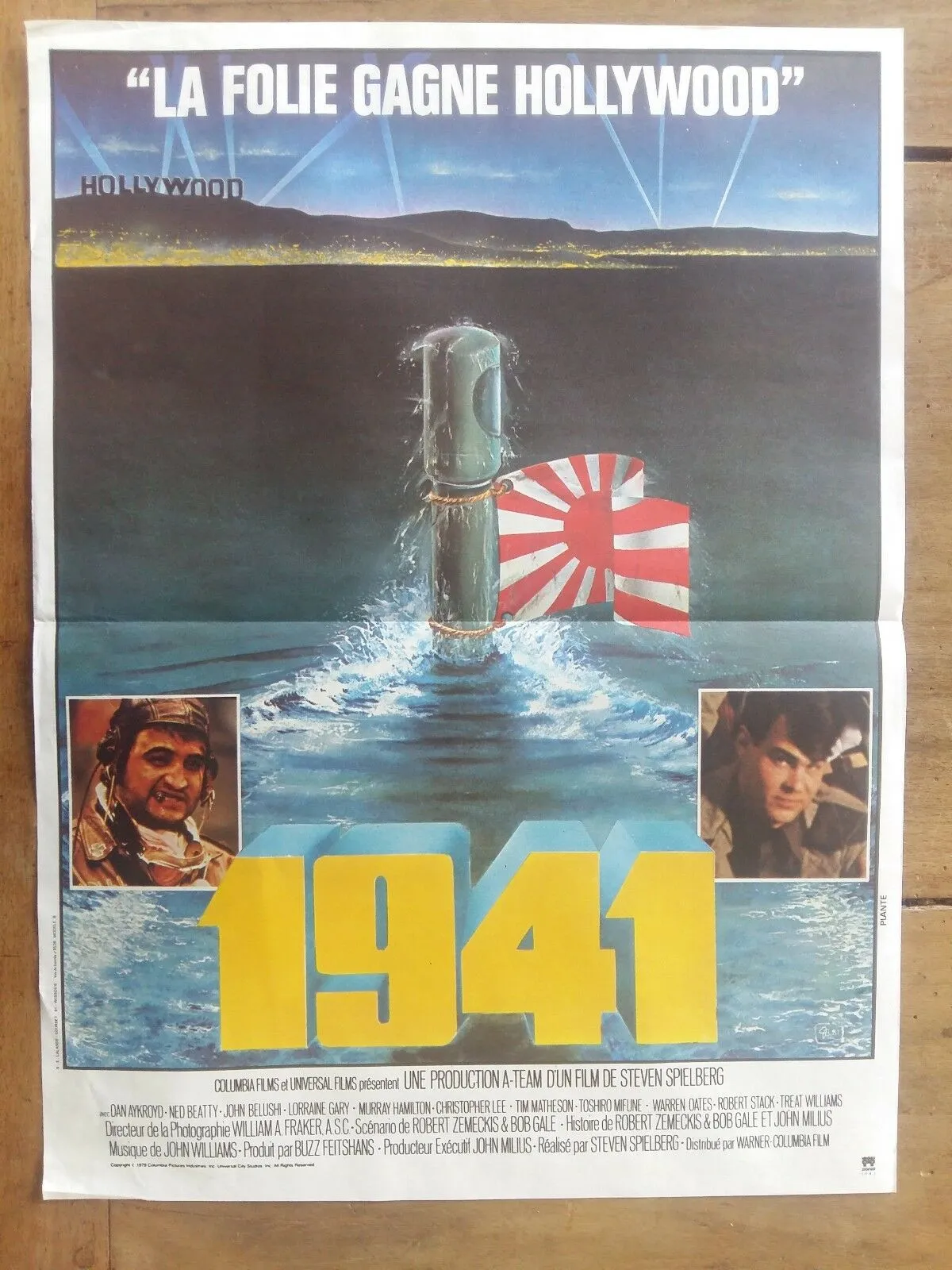 Affiche 1941 LA FOLIE GAGNE HOLLYWOOD steven SPIELBERG dan AYKROYD   40x60cm *