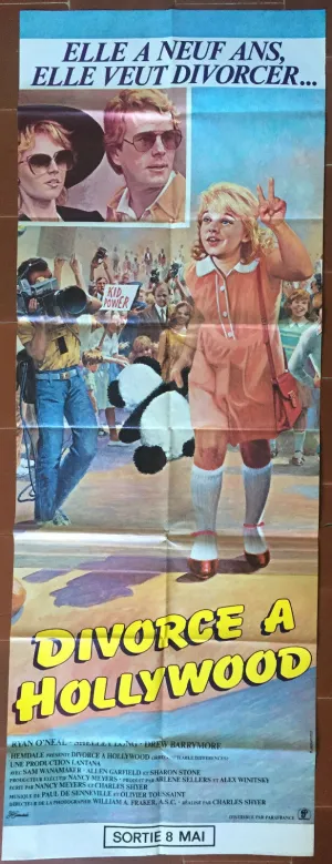 Affiche DIVORCE A HOLLYWOOD Irreconcilable Differences RYAN O'NEAL 60x160cm