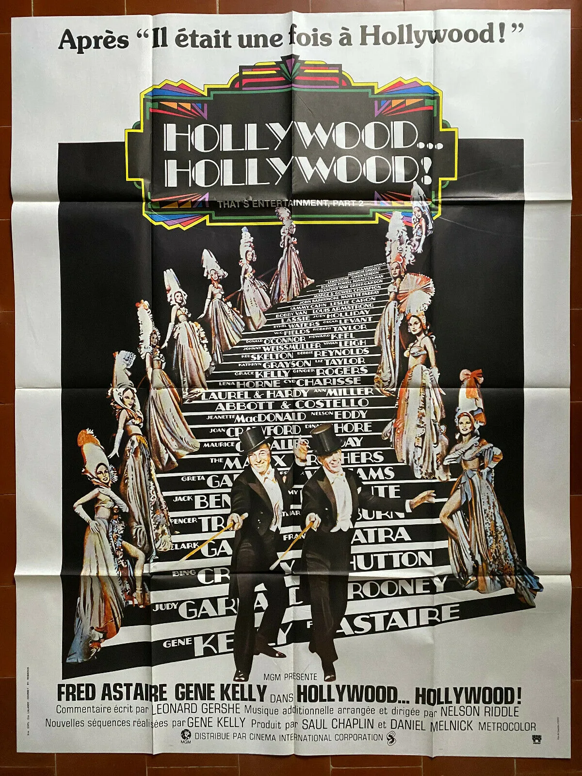 Affiche HOLLYWOOD HOLLYWOOD Fred ASTAIRE Gene KELLY 120x160cm