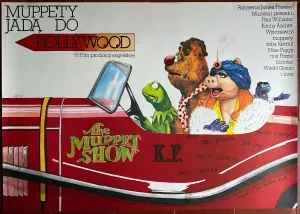 Affiche Polonaise THE MUPPET MOVIE Hollywood PAGOWSKI signée par l'artiste 1982