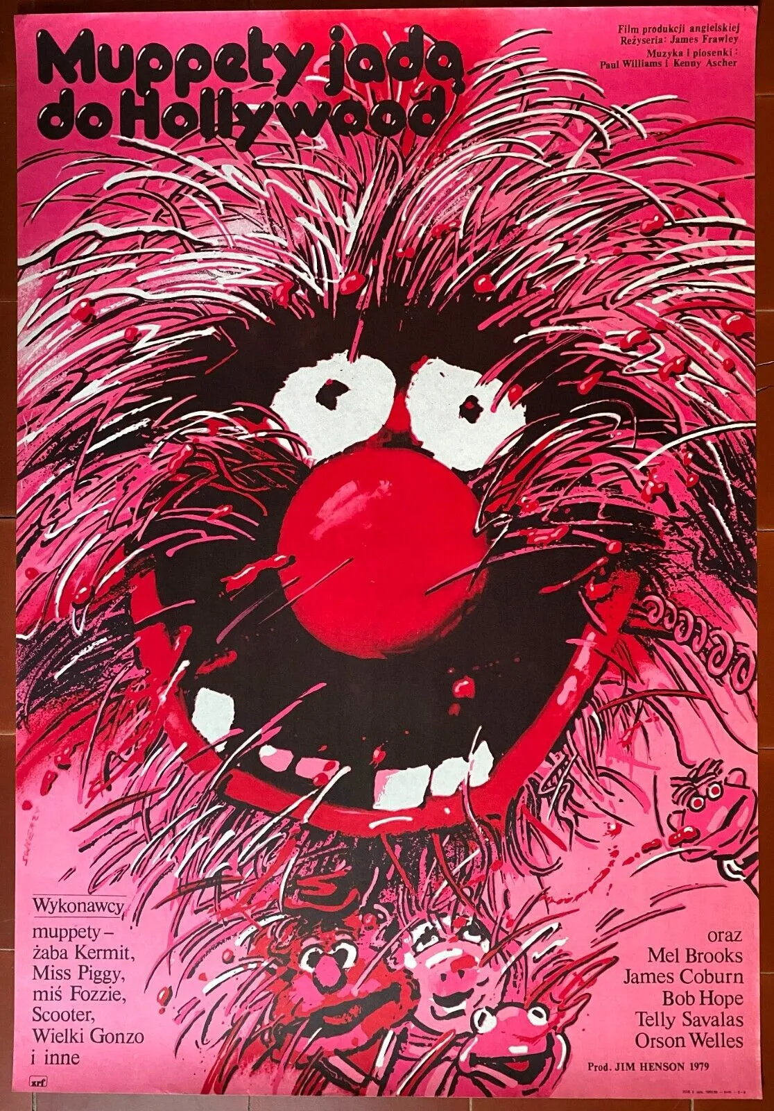 Affiche Polonaise THE MUPPET MOVIE James Frawley HOLLYWOOD Swierzy 68x98cm