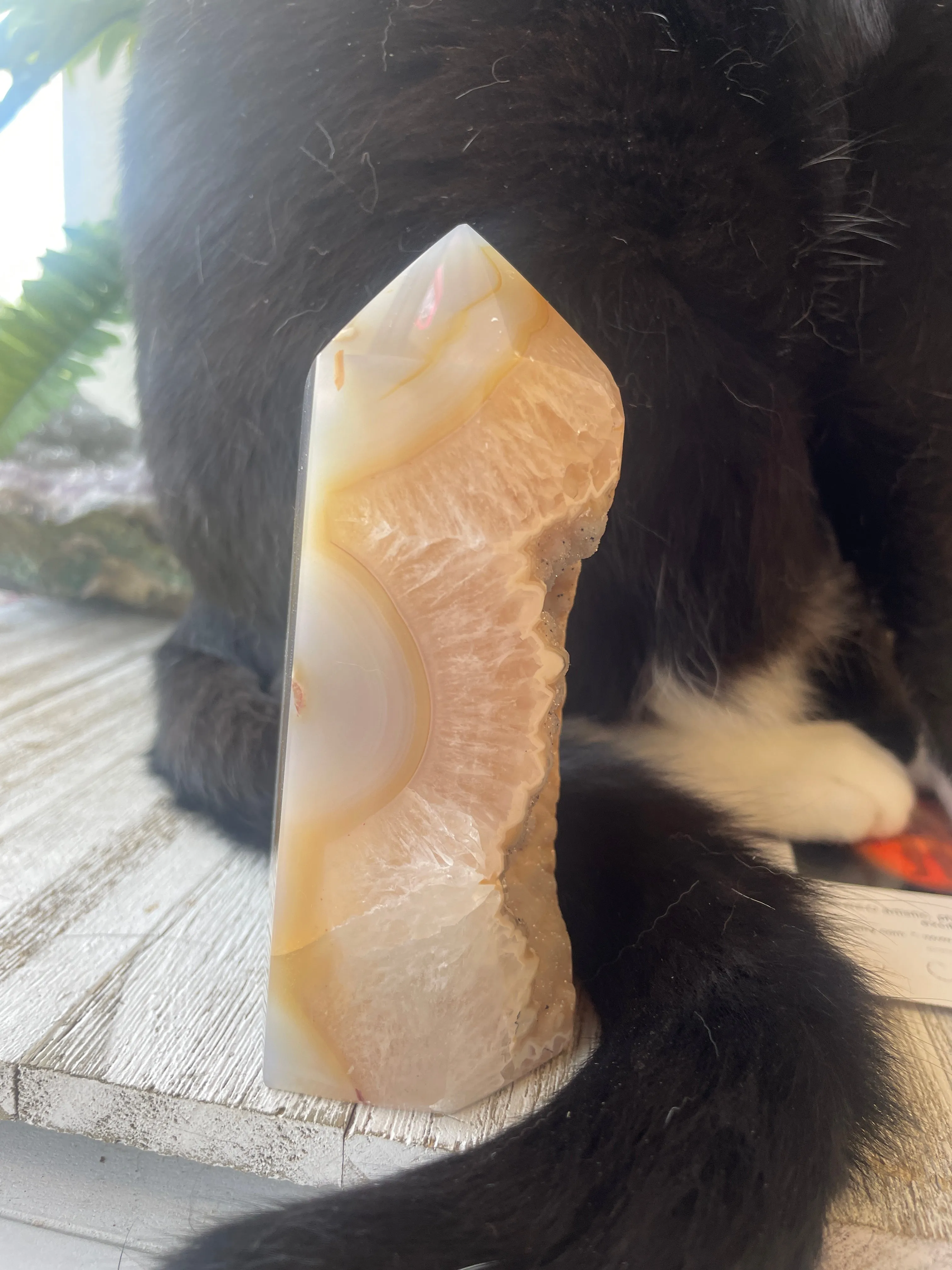 Agate Druzy Point