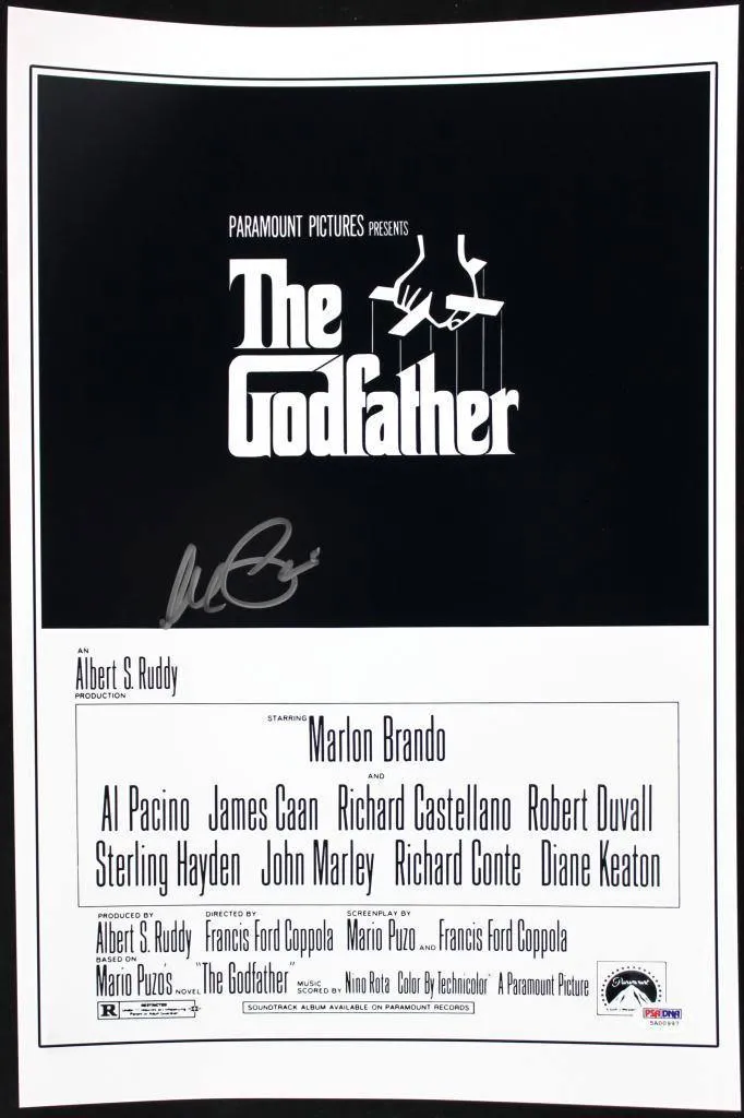 Al Pacino Signed Autographed "The Godfather" 12x18 Movie Poster (PSA/DNA COA)