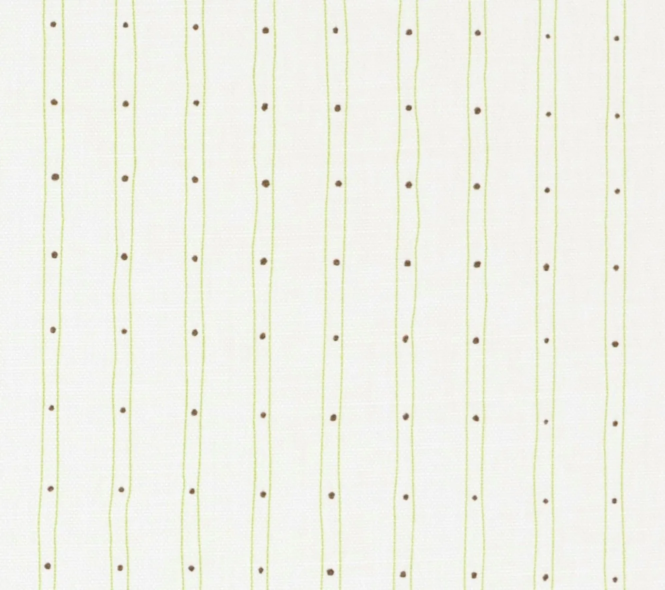 Alan Campbell Fabric: Soho Vertical - Custom Jungle Green / Brown on Tinted Belgian Linen / Cotton