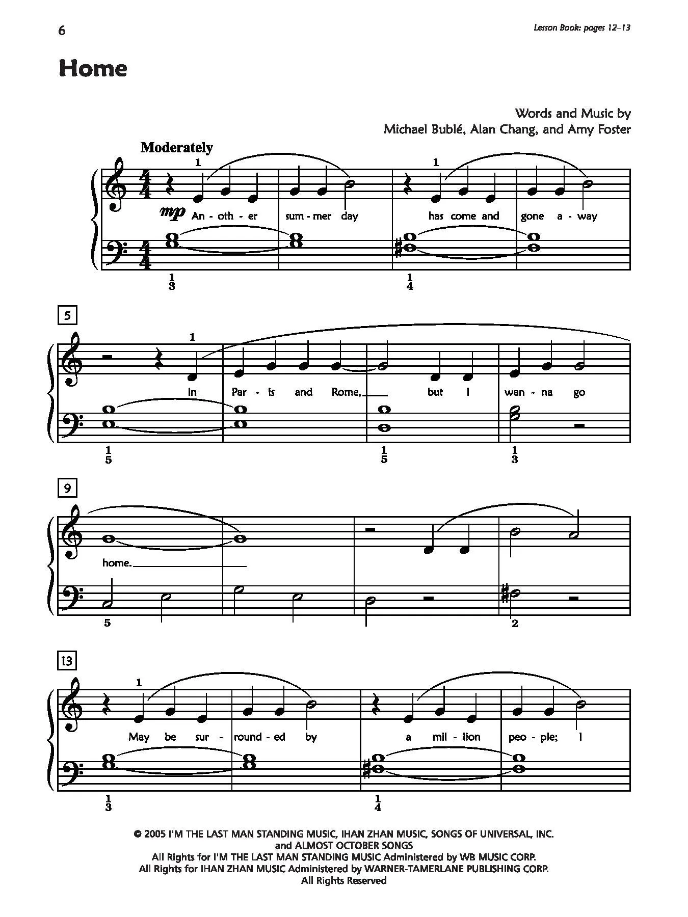 Alfred's Premier Piano Course, Pop and Movie Hits 2B