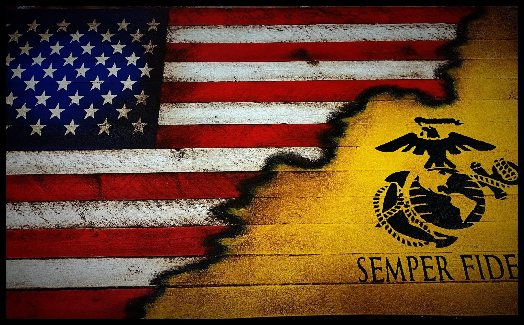 American Marine Corps Flag