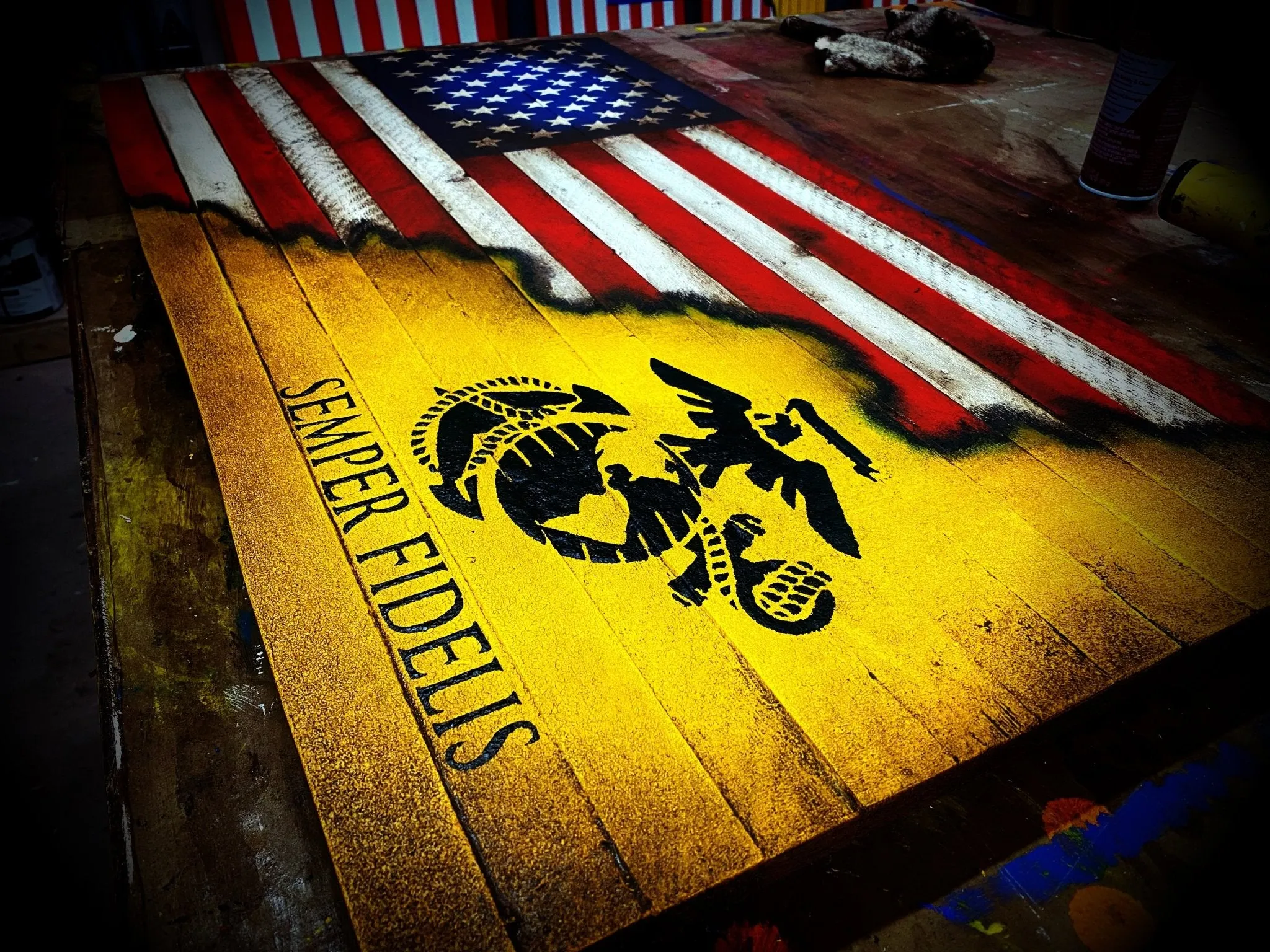 American Marine Corps Flag