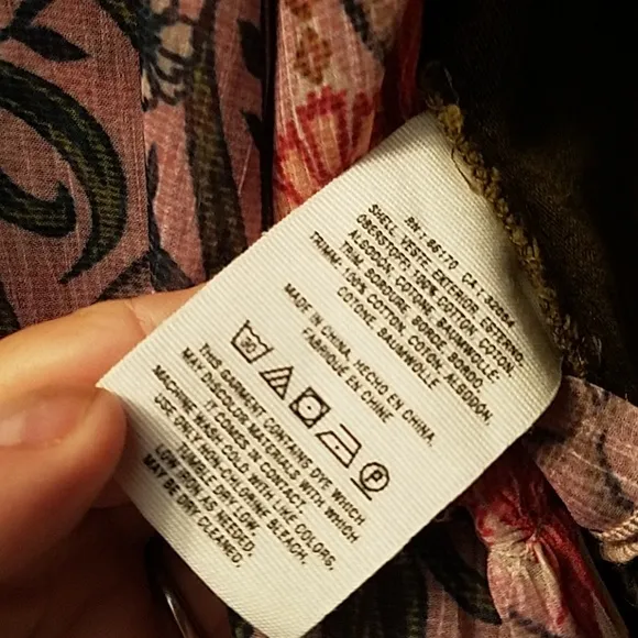 ANTHROPOLOGIE Ruffle Trim Utility Jacket Size Small NEW
