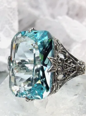 Aquamarine Ring, Size 7, Vintage Jewelry #D202 - Ready to Ship