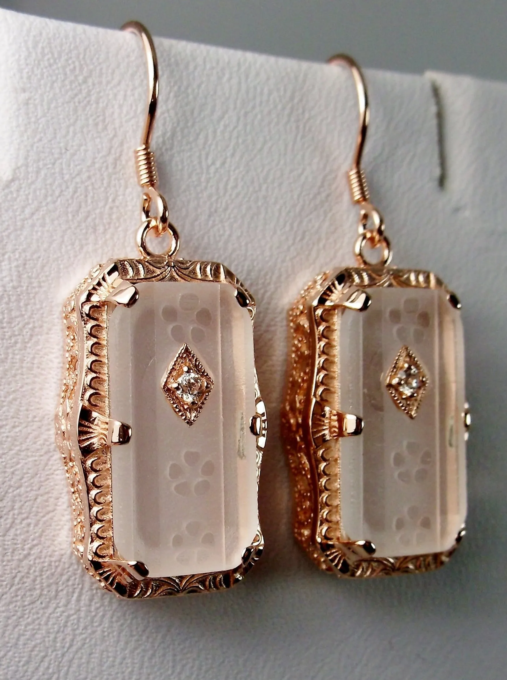 Art Deco Ring or Jewelry Set, Rose Gold overlay, 1915's Era Vintage Style Jewelry #S232