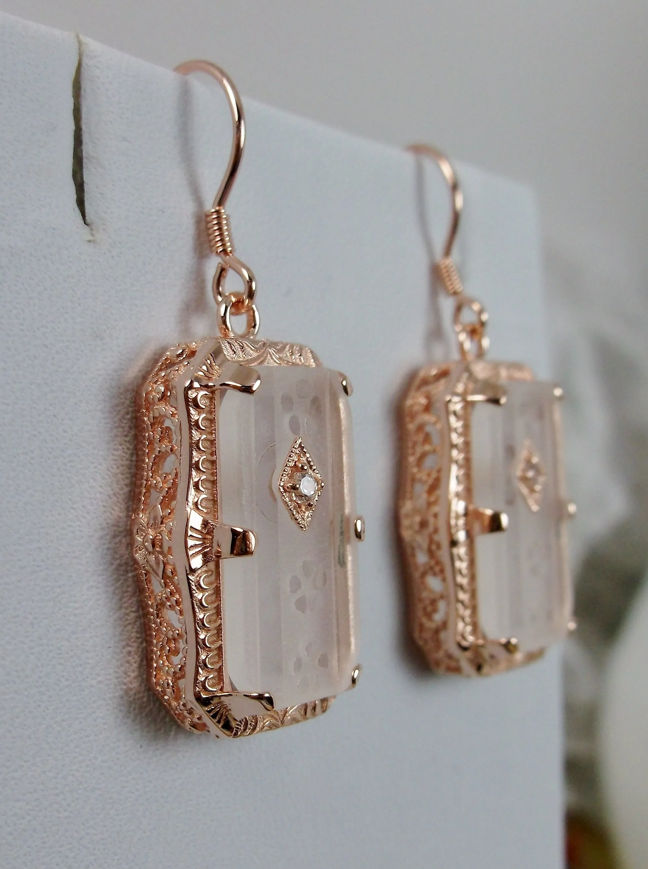 Art Deco Ring or Jewelry Set, Rose Gold overlay, 1915's Era Vintage Style Jewelry #S232