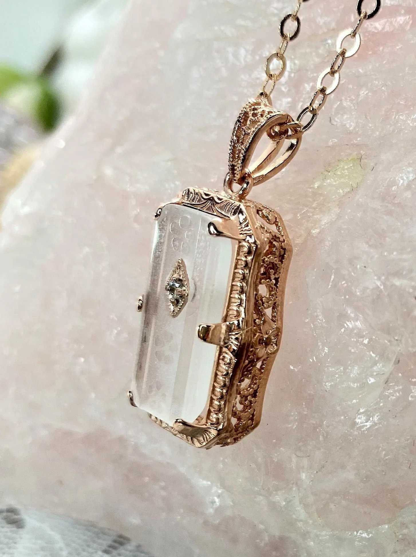 Art Deco Ring or Jewelry Set, Rose Gold overlay, 1915's Era Vintage Style Jewelry #S232