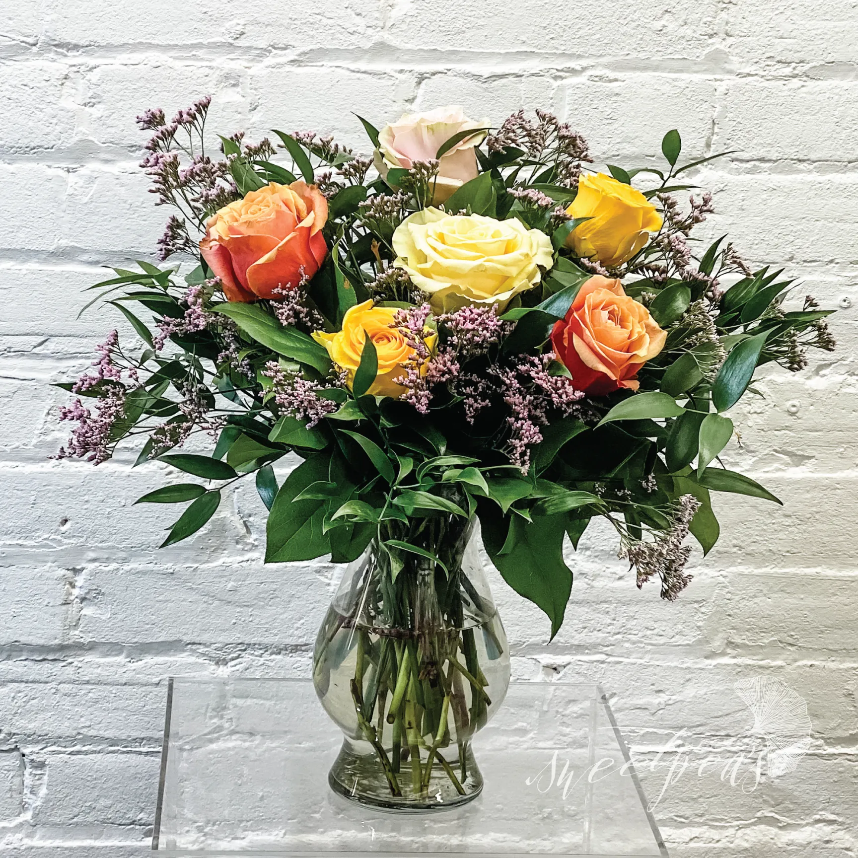 Assorted Roses - Half Dozen (Deluxe)