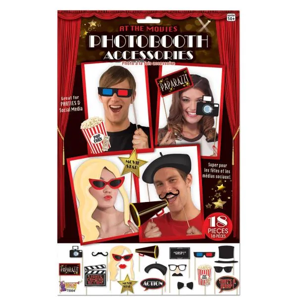 At The Movies Photo Booth Props