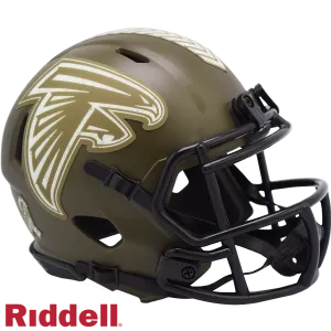 Atlanta Falcons Helmet Riddell Replica Mini Speed Style Salute To Service