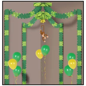 Beistle Jungle Monkey Party Canopy - Party Supply Decoration for Jungle