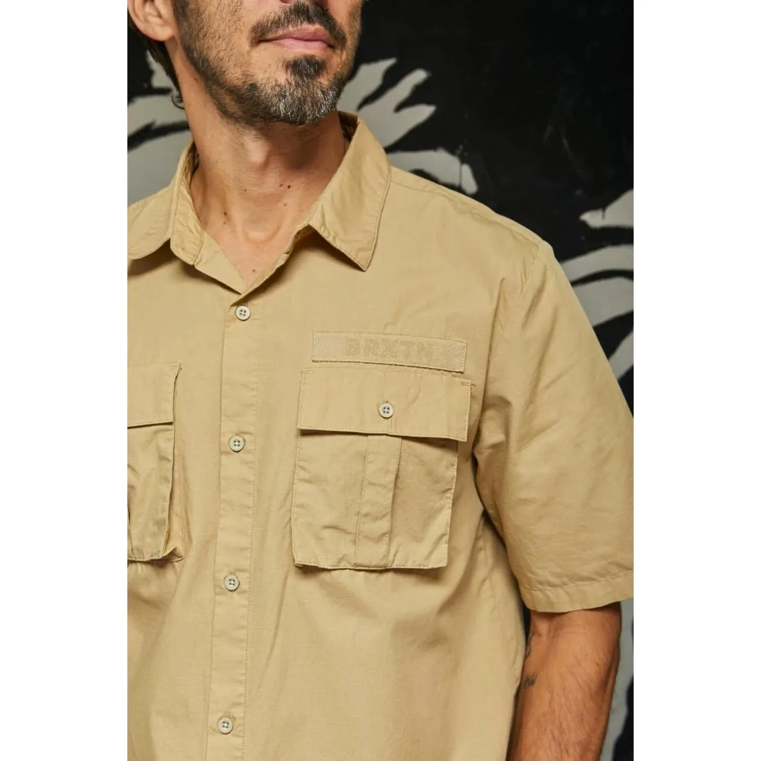 Brixton Surplus Shortsleeve Shirt - Sand