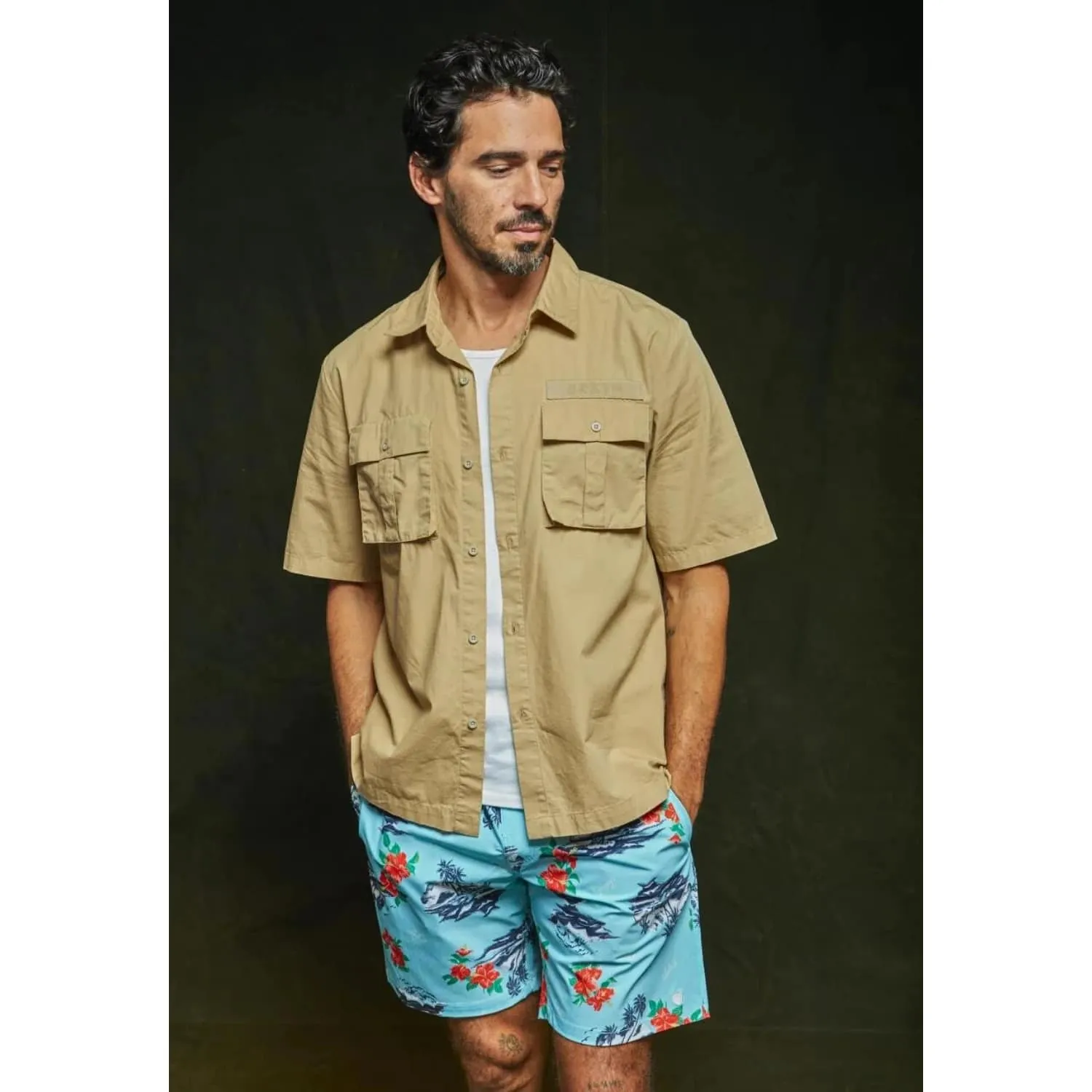 Brixton Surplus Shortsleeve Shirt - Sand
