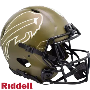Buffalo Bills Helmet Riddell Authentic Full Size Speed Style Salute To Service