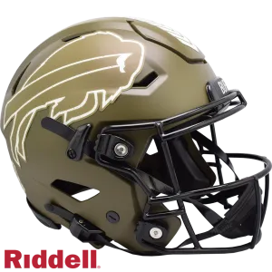 Buffalo Bills Helmet Riddell Authentic Full Size SpeedFlex Style Salute To Service