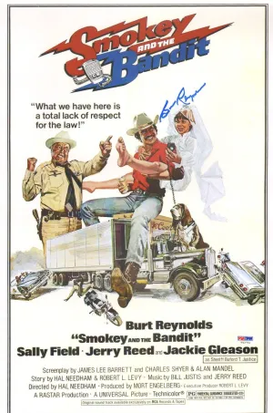 Burt Reynolds Signed Autographed "Smokey and the Bandit" 11x17 Movie Poster (PSA/DNA COA)