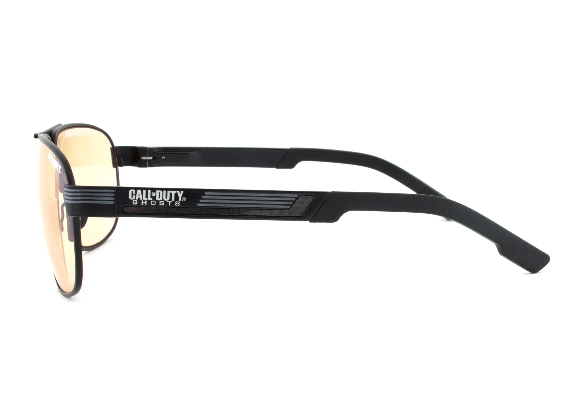 Call of Duty Ghosts Black Rectangular Sunglasses with Titanium Gaming Lens