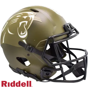 Carolina Panthers Helmet Riddell Authentic Full Size Speed Style Salute To Service