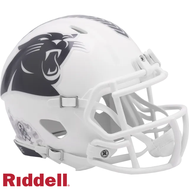 Carolina Panthers Helmet Riddell Replica Mini Speed Style Salute To Service 2024