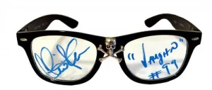 Charlie Sheen Signed Autographed "Major League" Skull Glasses (ASI COA)