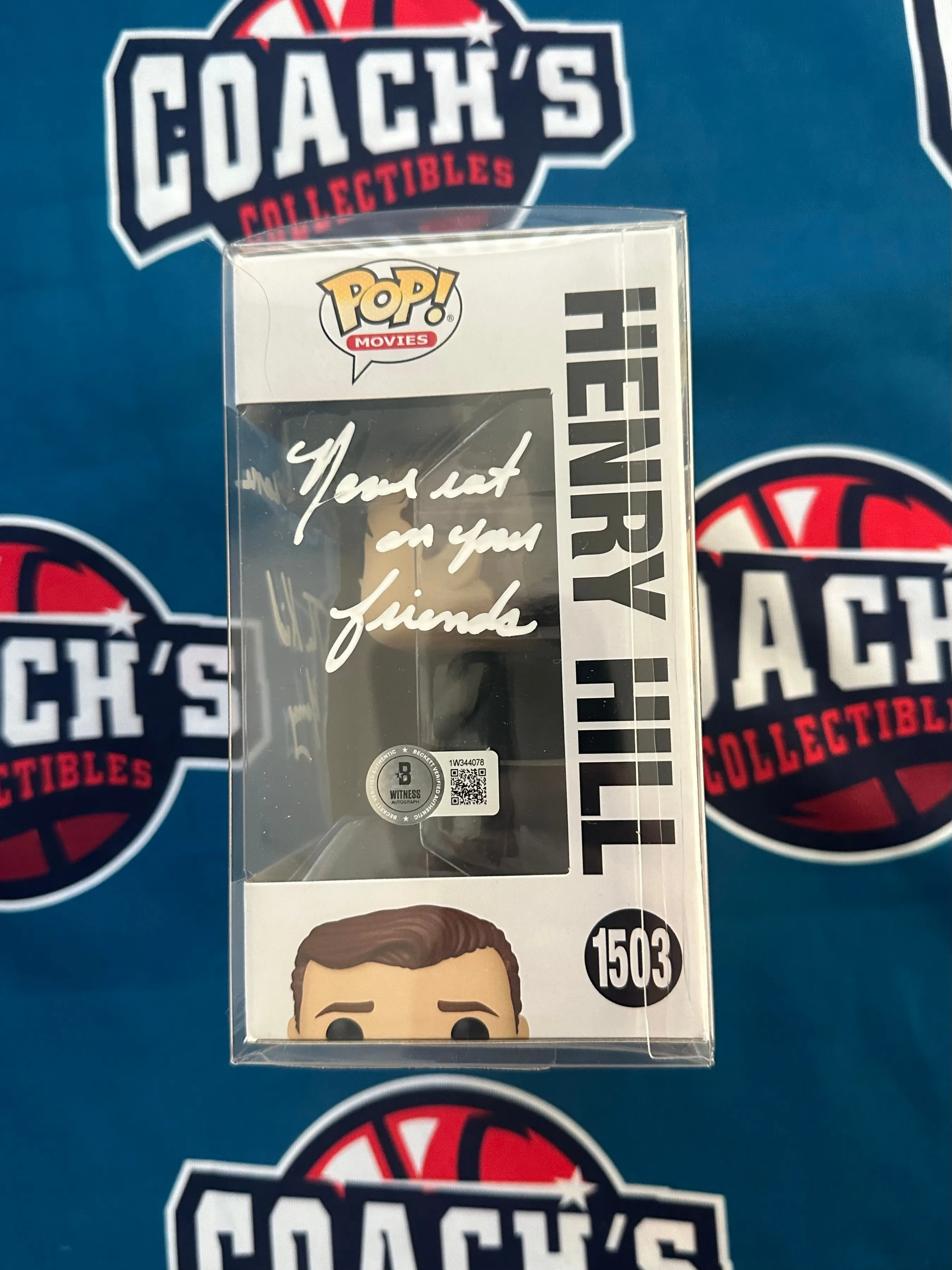 Chris Serrone Autographed Goodfellas Henry Hill Funko Pop #1503 with Inscription (Becket)
