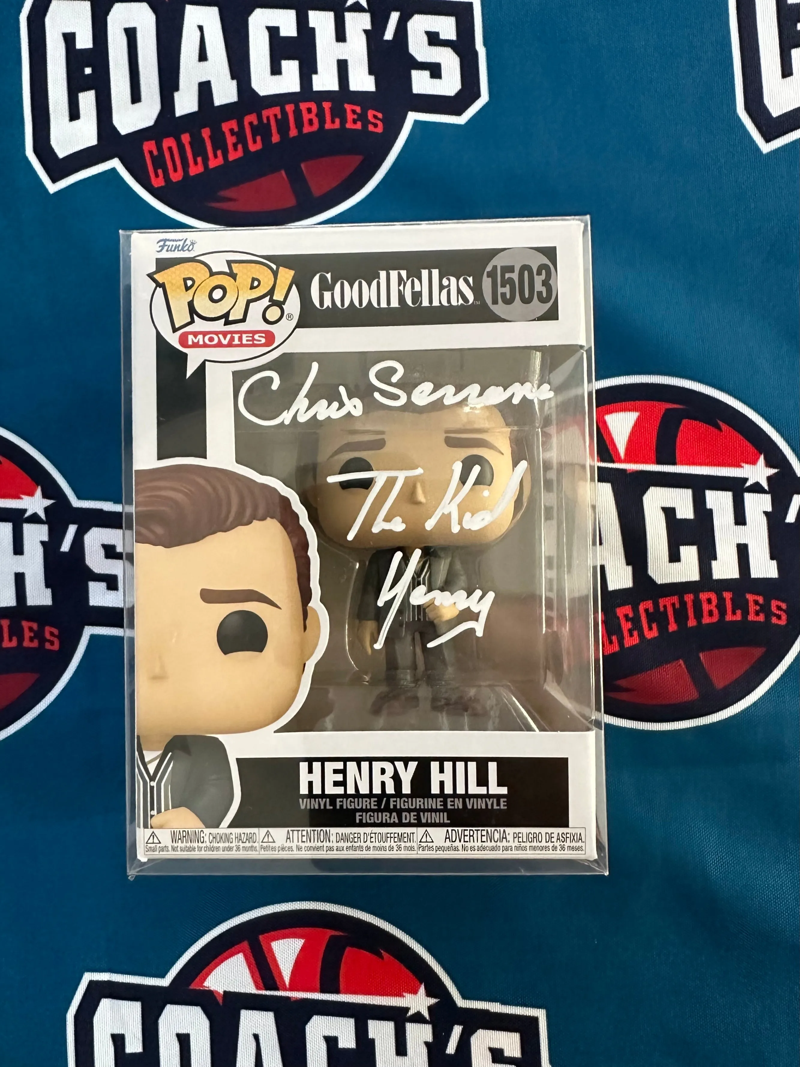 Chris Serrone Autographed Goodfellas Henry Hill Funko Pop #1503 with Inscription (Becket)
