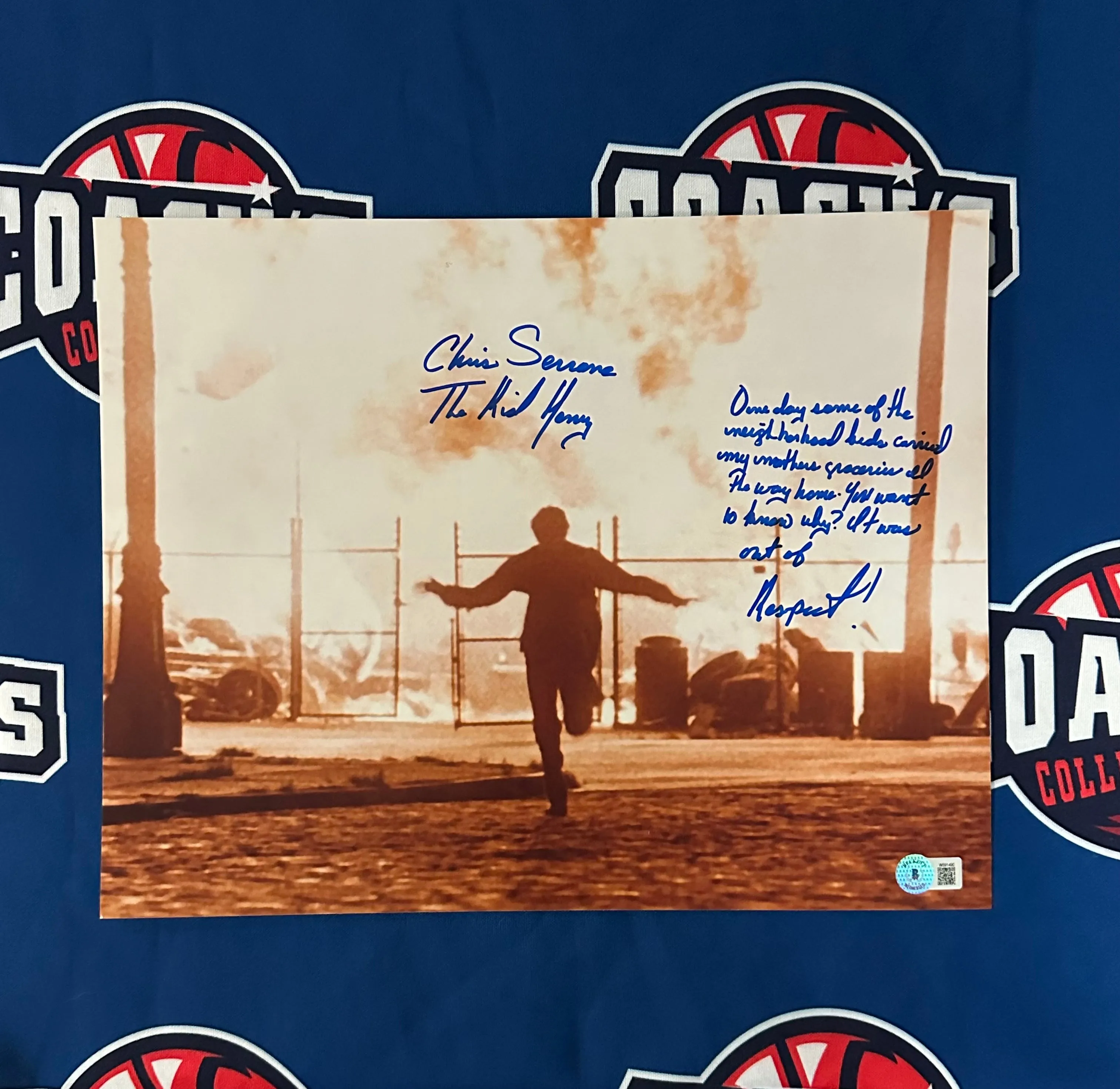 Chris Serrone "The Kid Henry" Autographed 11x14 Goodfellas Photo w/ Full Quote (Beckett)