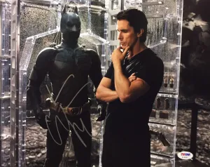 Christian Bale Signed Autographed "The Dark Knight" Batman Glossy 11x14 Photo (PSA/DNA COA)
