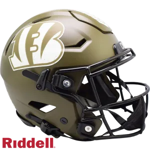 Cincinnati Bengals Helmet Riddell Authentic Full Size SpeedFlex Style Salute To Service