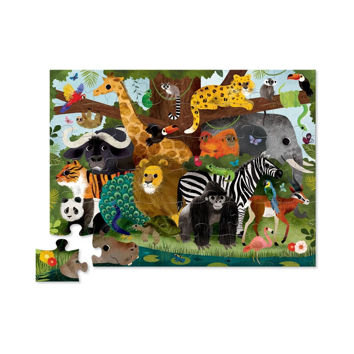 Classic Floor Puzzle 36 pc - Jungle Friends