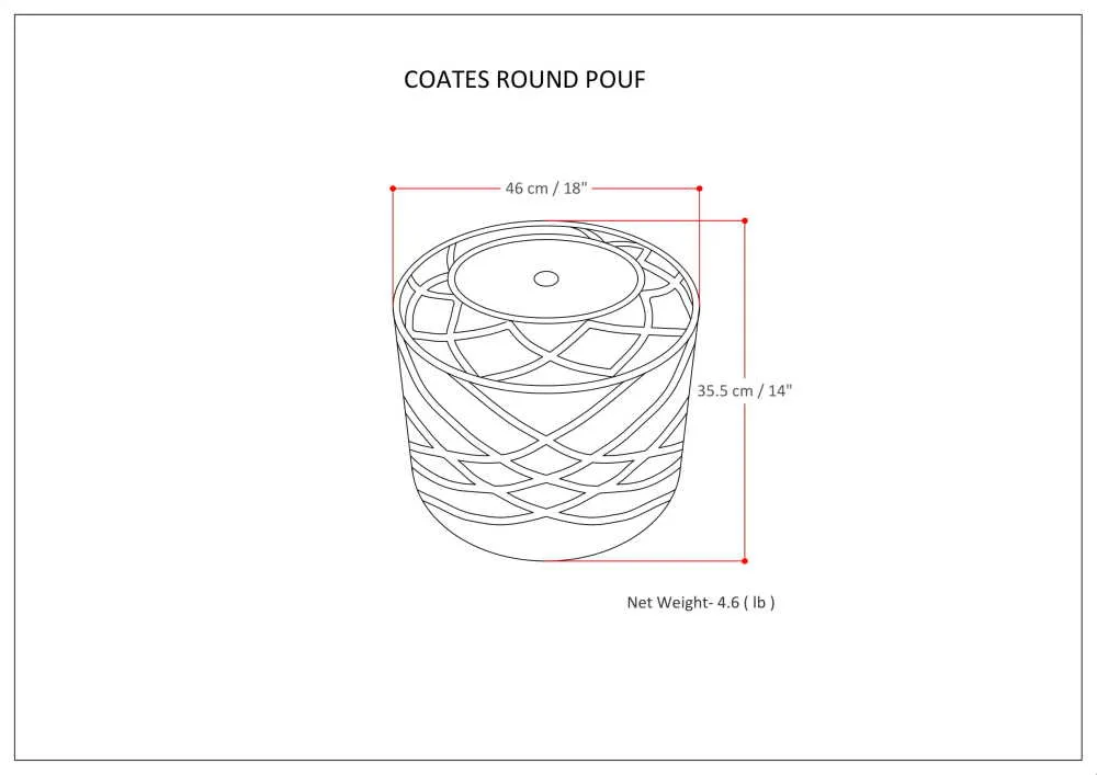 Coates Pouf