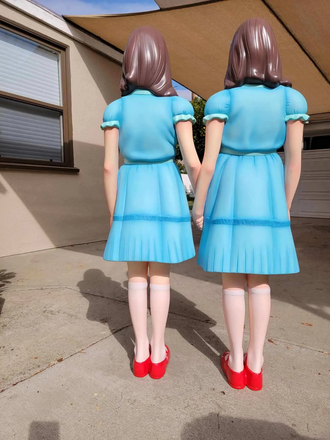 Come Play With Us - Twins sculpture
