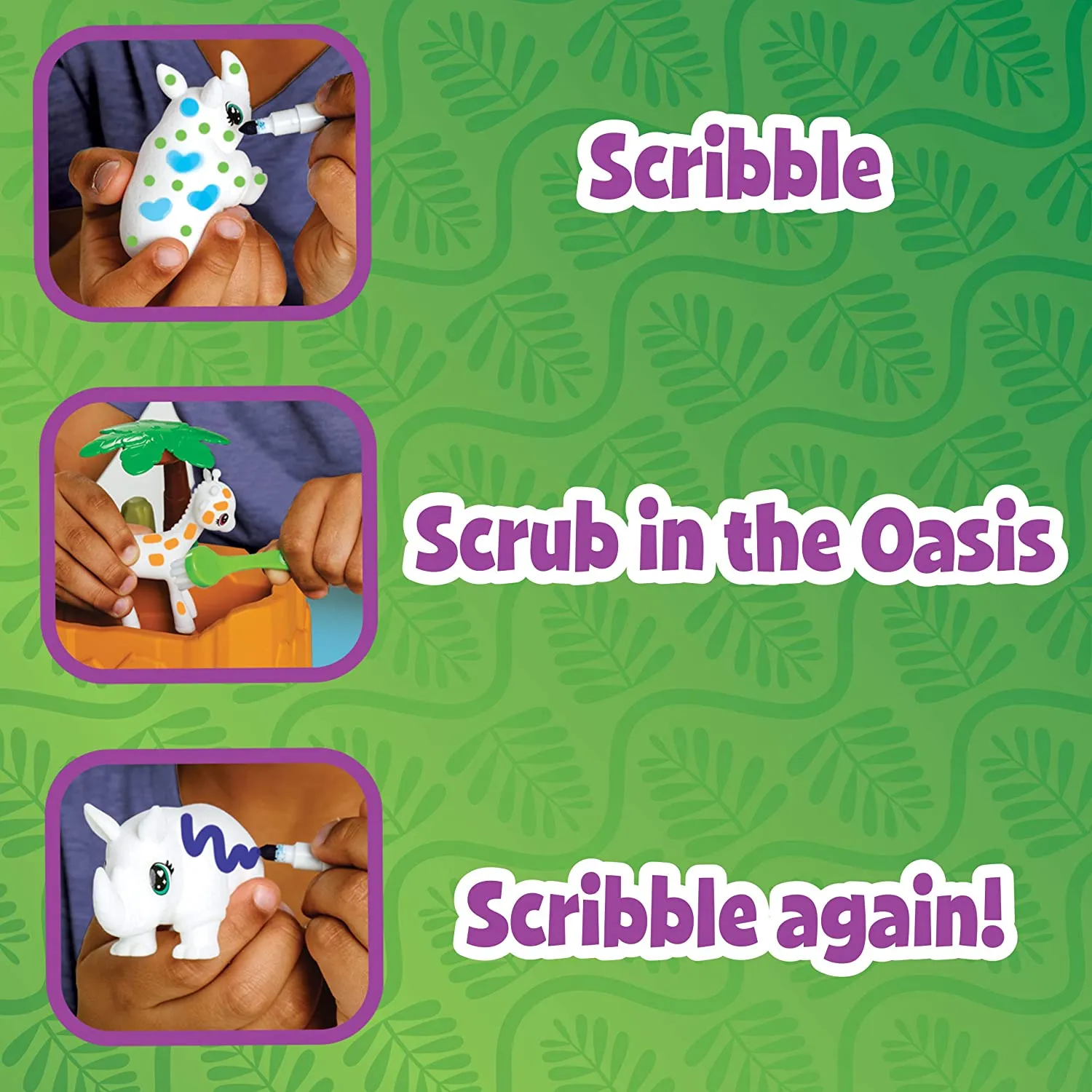 Crayola Scribble Scrubbie Safari Animal Play Set