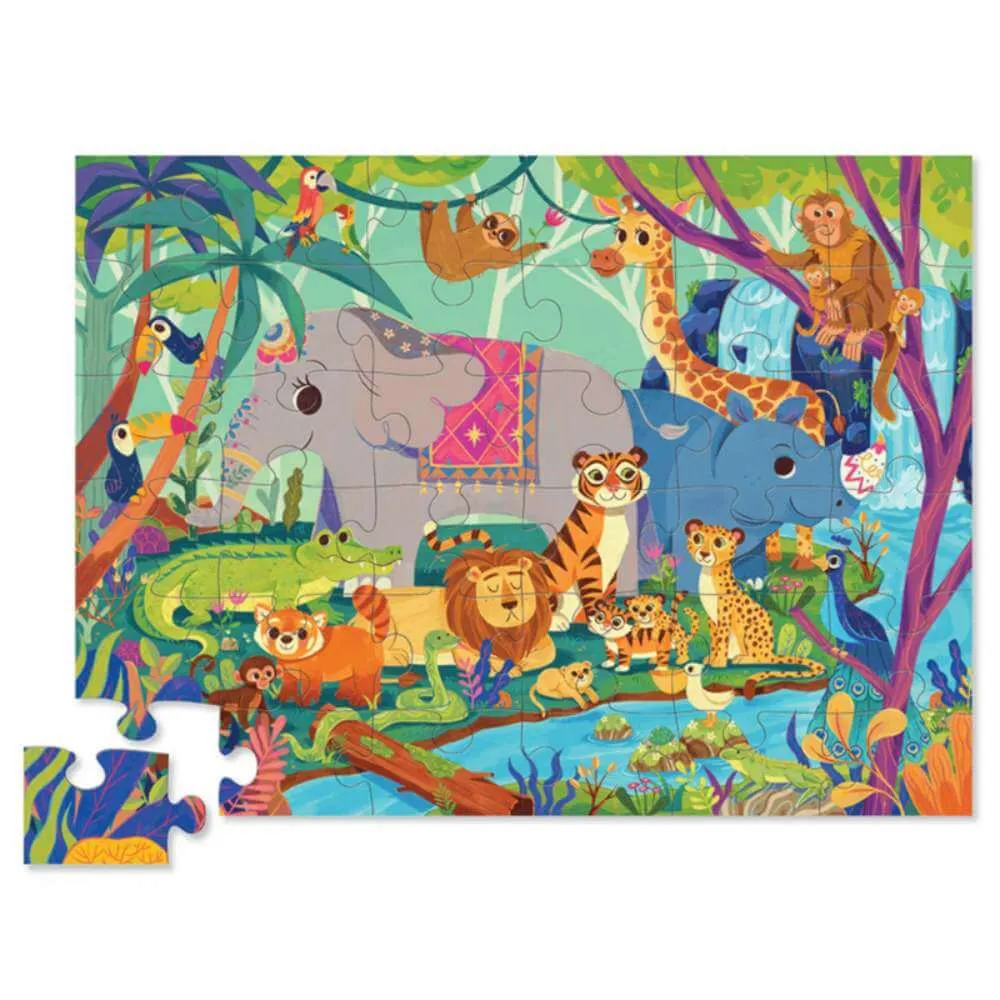 Crocodile Creek in the Jungle Floor Puzzle