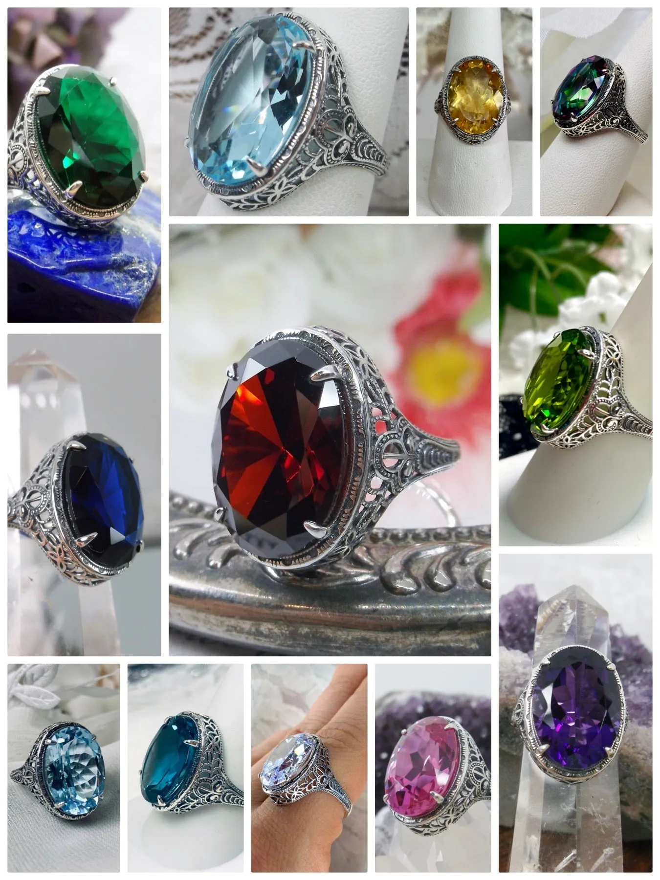 D230, Persian Ring, Art Deco Vintage Revival Jewelry #D230